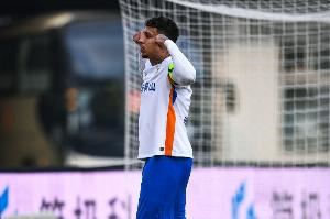 克雷桑迎来中超百场里程碑,此前99场比赛57球20次助攻