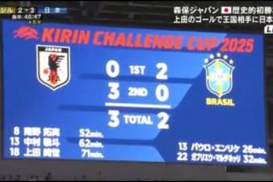 111年队史被改写!2-3日本队 巴西男足建队历史首次2-0领先却输球