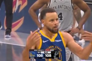  太“变态”了！库里罚球绝杀前示意马刺主场“再大点声！”