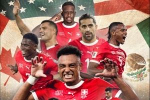 连续6届晋级世界杯，瑞士队官方发文庆祝